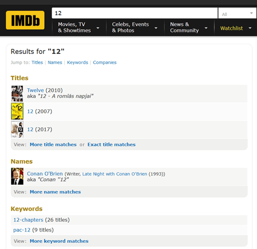 IMDb-Beispiel