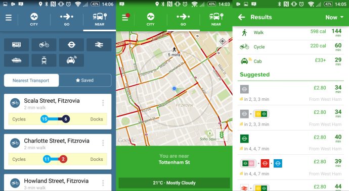 2015년 최고의 안드로이드 앱 - Citymapper