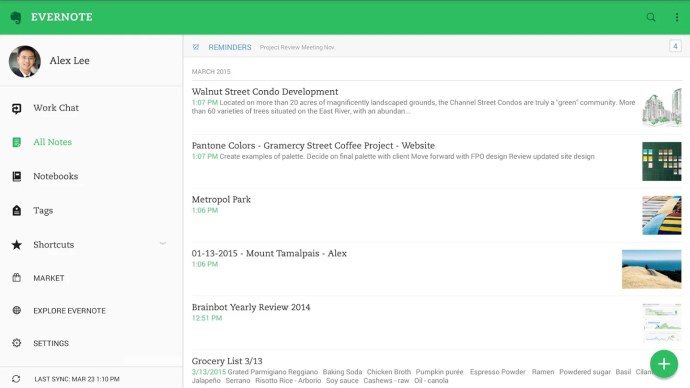 Beste Android-Apps 2015 - Evernote