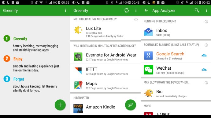 Beste Android-Apps 2015 - Greenify