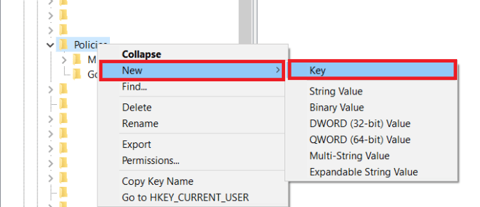 Windows-Registrierungsschlüssel