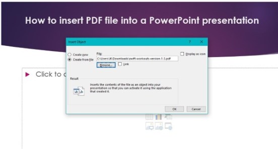 PowerPoint 프레젠테이션-3에 PDF 파일을 삽입하는 방법