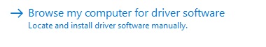 내 컴퓨터에서 드라이버 소프트웨어 찾아보기